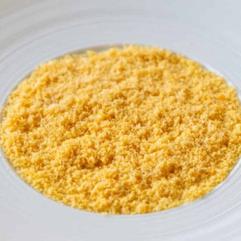 Cured mushroom egg yolks
