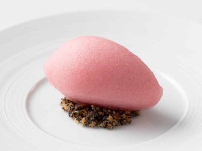 Poppy flower sorbet