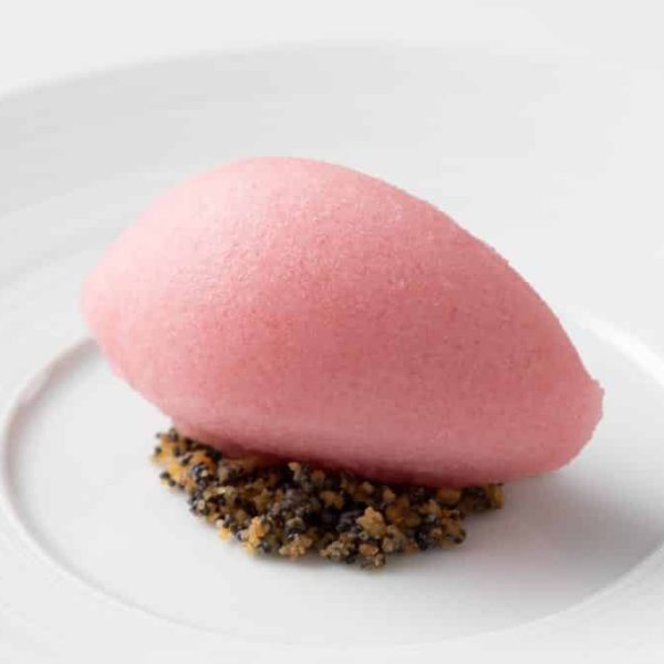 Poppy flower sorbet