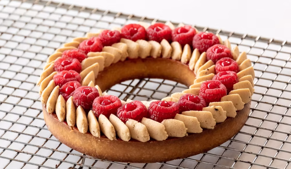 Raspberry & hazelnut tart or tartelette