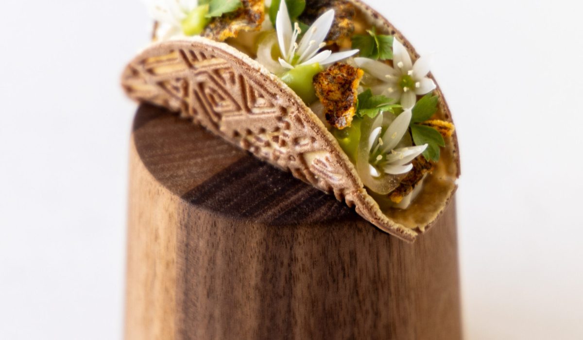 Finished taco