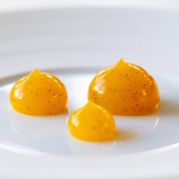 Passionfruit and vanilla gel