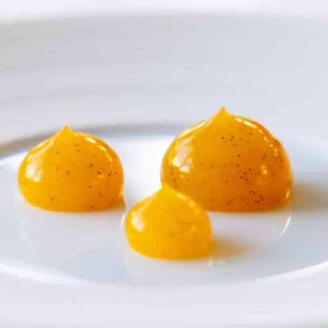 Passionfruit and vanilla gel