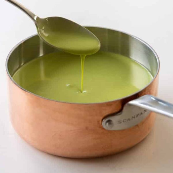 Wild garlic and cod sauce